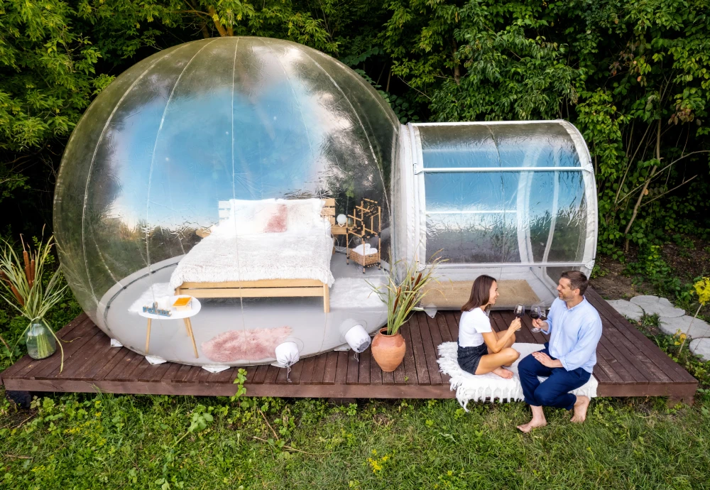 romantic bubble tent